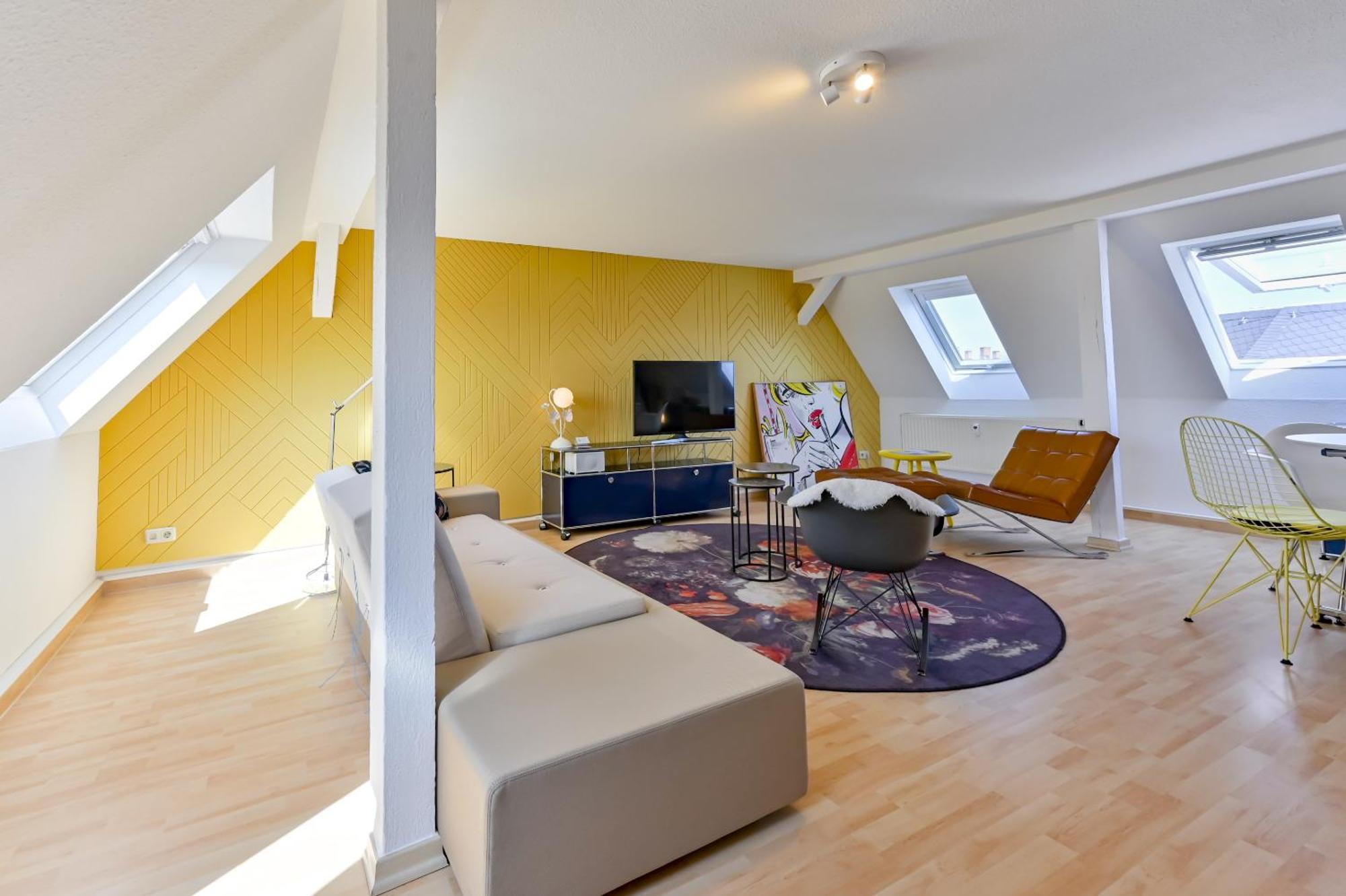 Premium Quartier Clara , Karl Und Fritz Auf Dem Kassberg Mit Eigenem Stellplatz Apartment Кемниц Стая снимка
